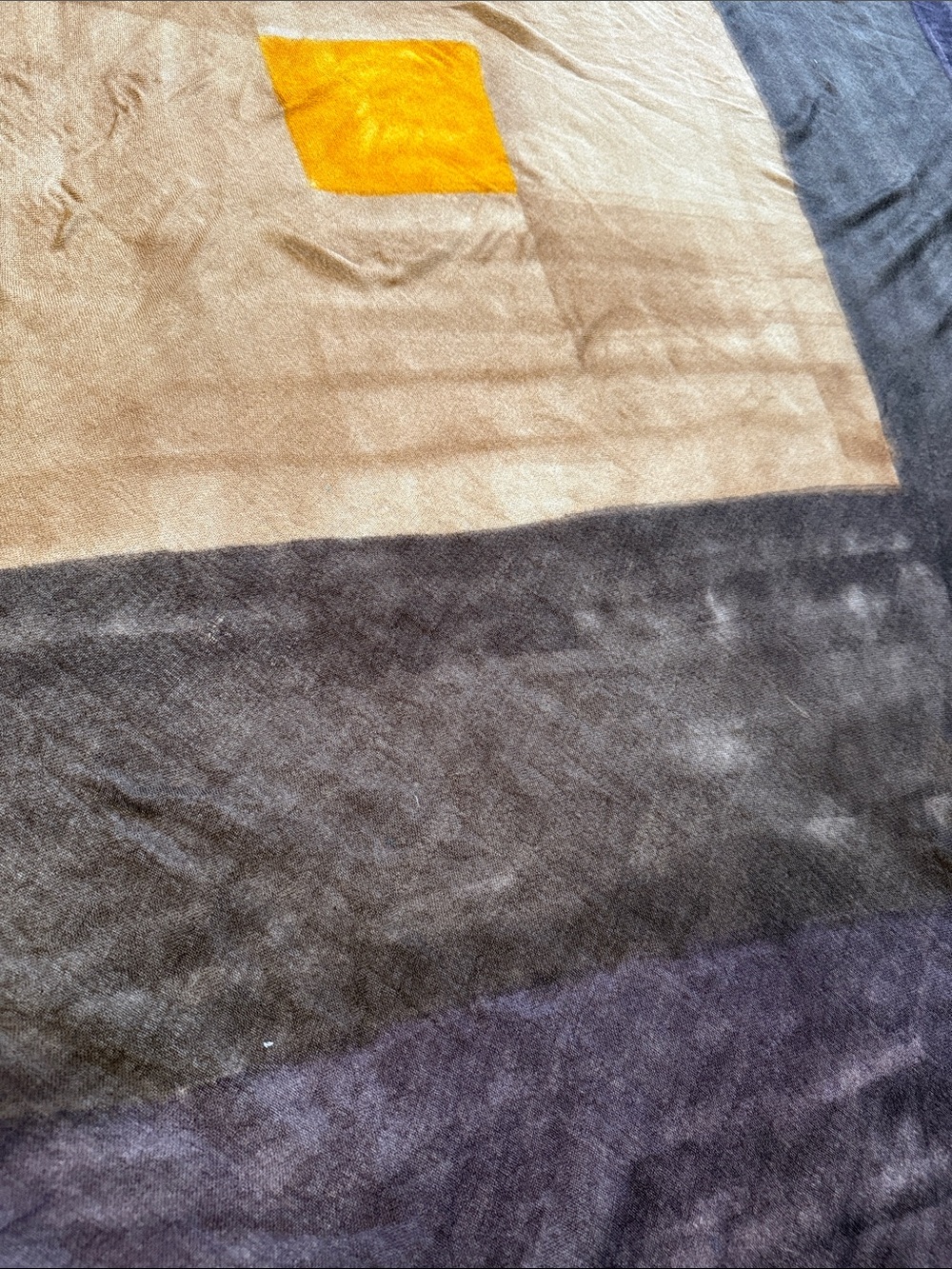 FALIERO SARTI - Silk & Cashmere Scarf or Shawl in deep purple and brown tones - Picture 4 of 7